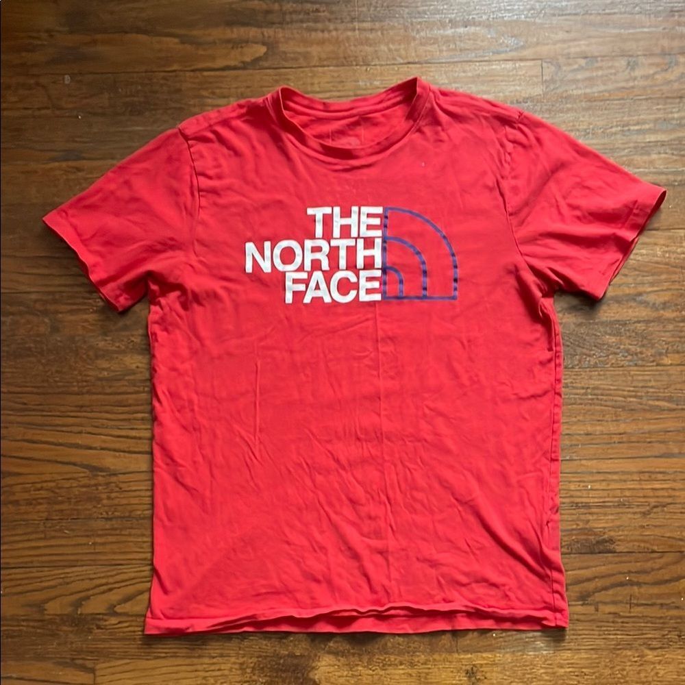 The North Face Red Men’s Short Sleeve Logo T-Shirt